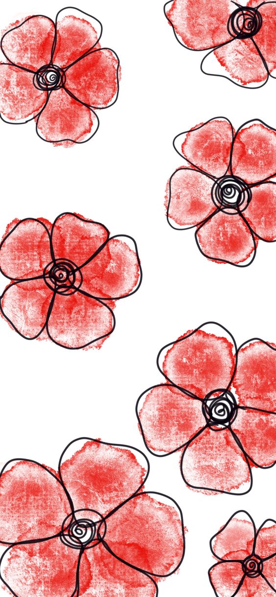 Phone Wallpaper of Poppies